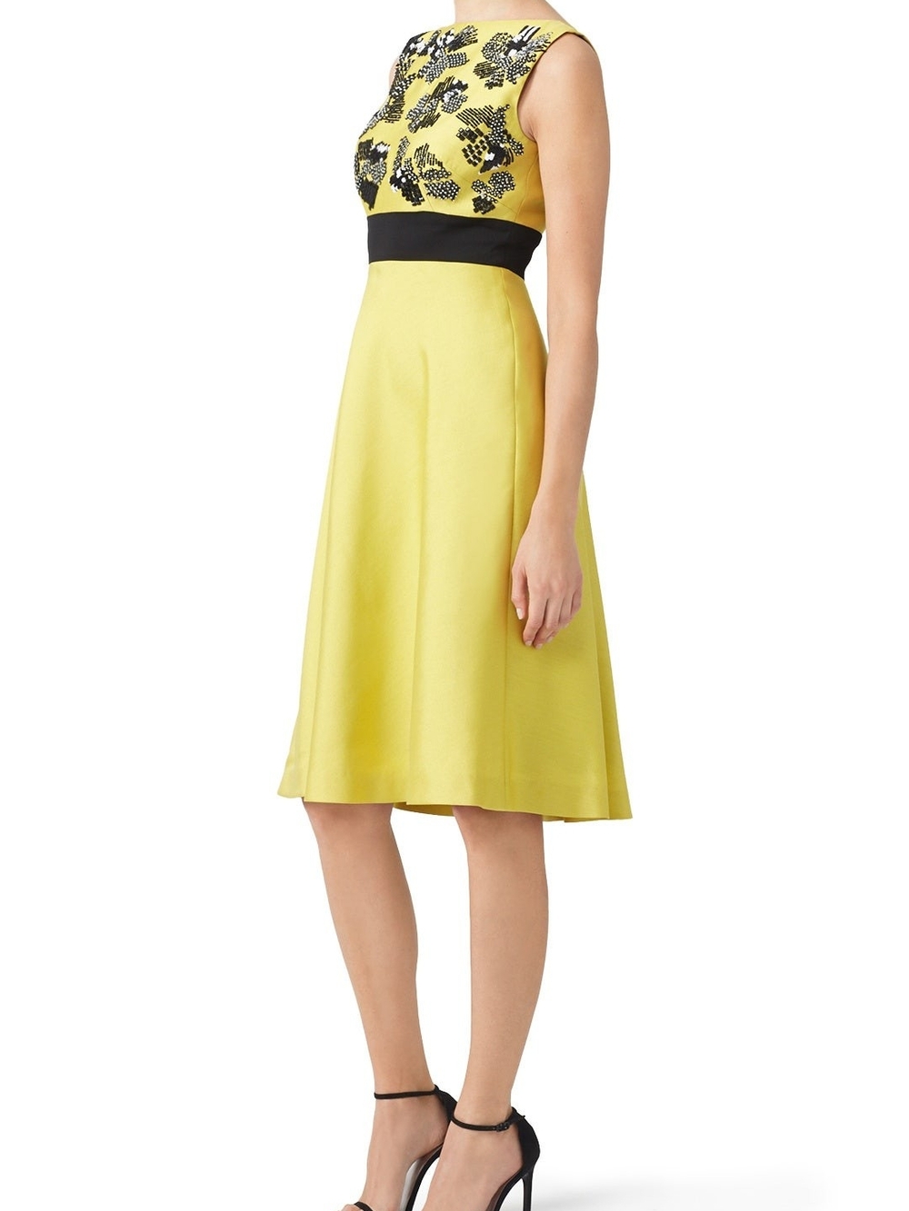 Lela Rose Graphic Citrine Dress - Picture 2 of 6
